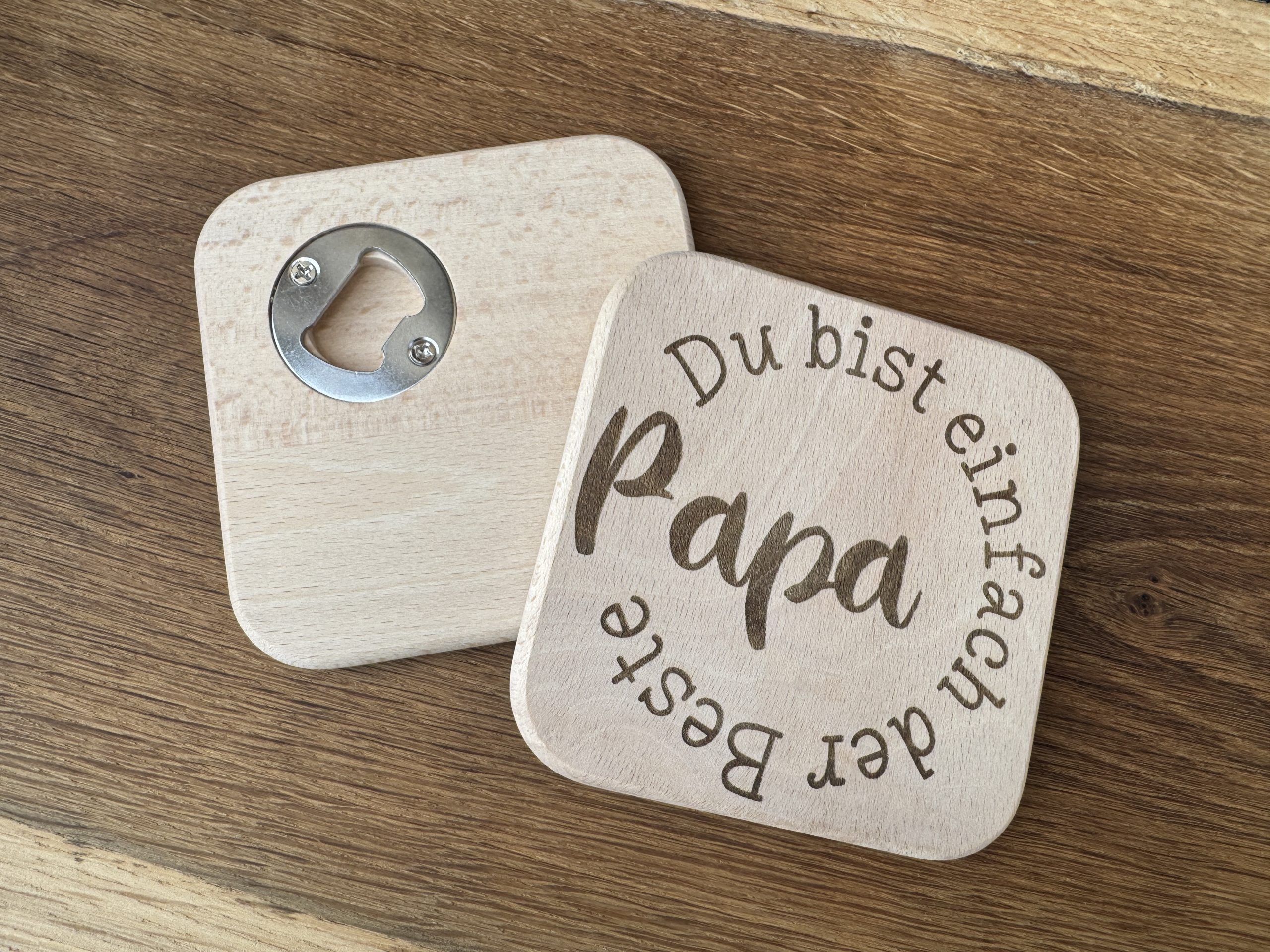 Untersetzer mit Flaschenöffner