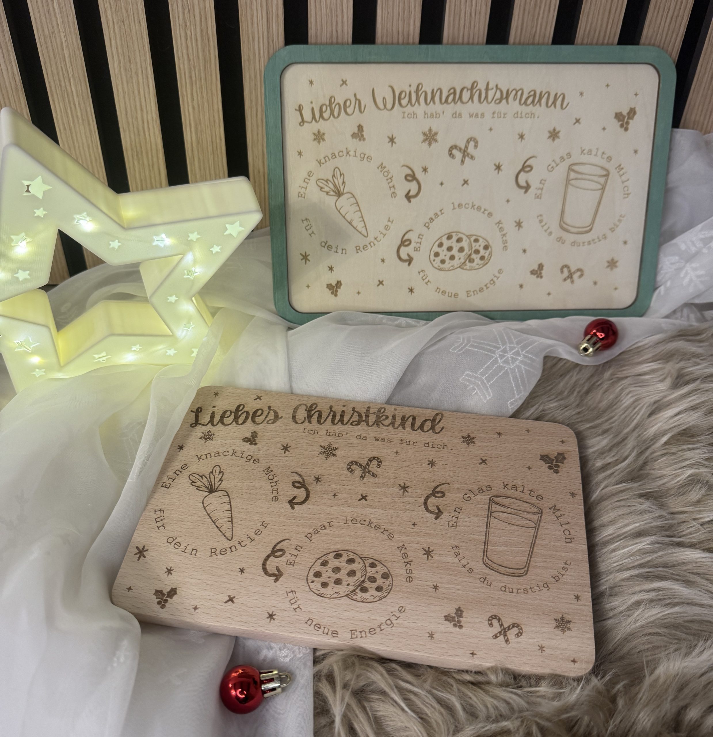 Weihnachts-Brettchen – Laser Datei
