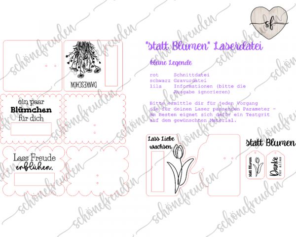 Webseite Statt Blumen - Laserdatei