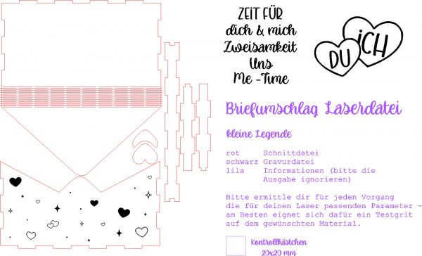 Briefumschlag - Laserdatei