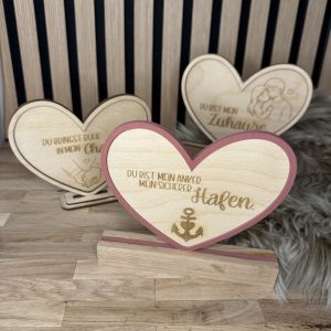 Sag's mit Herz - Laserdatei, 3D-Druck Datei