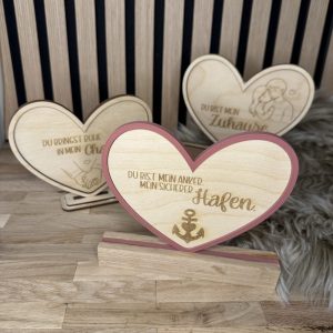 Sag's mit Herz - Laserdatei, 3D-Druck Datei