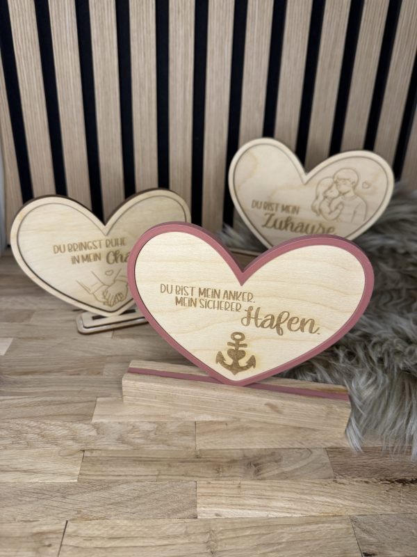 Sag's mit Herz - Laserdatei, 3D-Druck Datei
