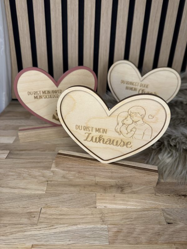 Sag's mit Herz - Laserdatei, 3D-Druck Datei