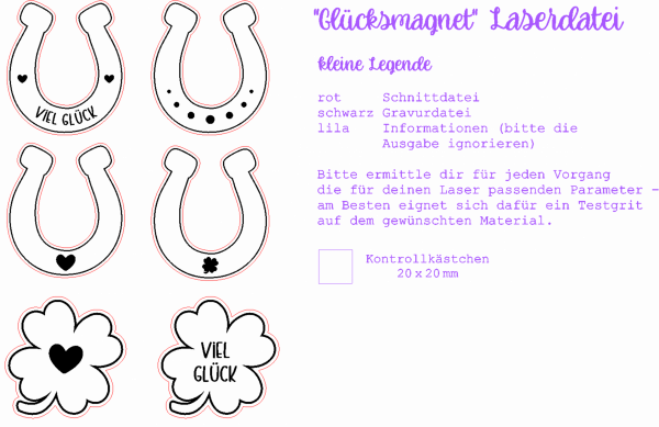 Glücksmagnet_PNG Glücksmagnet – für Laser & 3D-Druck (SVG | XCS | STL | 3MF)