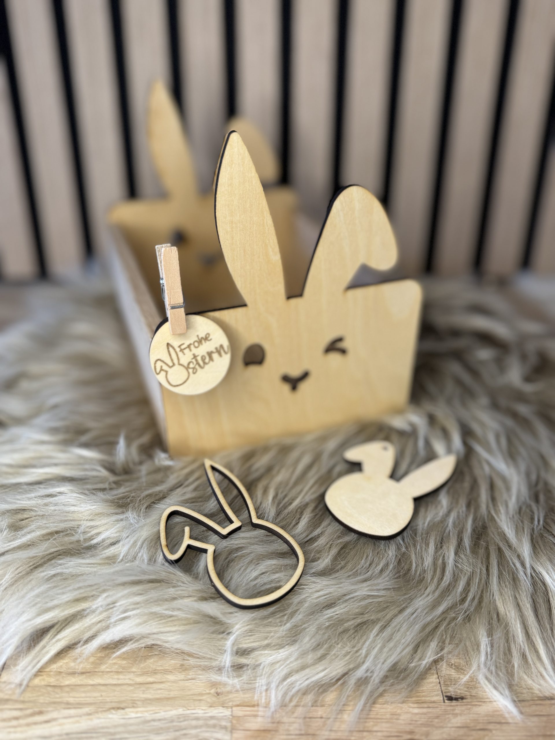 Häschenkorb Laser Datei SVG, XCS inkl. Gewerbelizenz