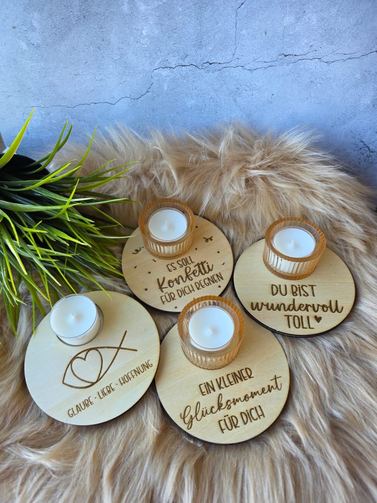 Kerzenhalter mit Sprüchen - Laserdatei | SVG, XCS – Bild 5
