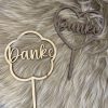 Blumenstecker "Danke" für Laser & 3D Druck | SVG | XCS | 3mf
