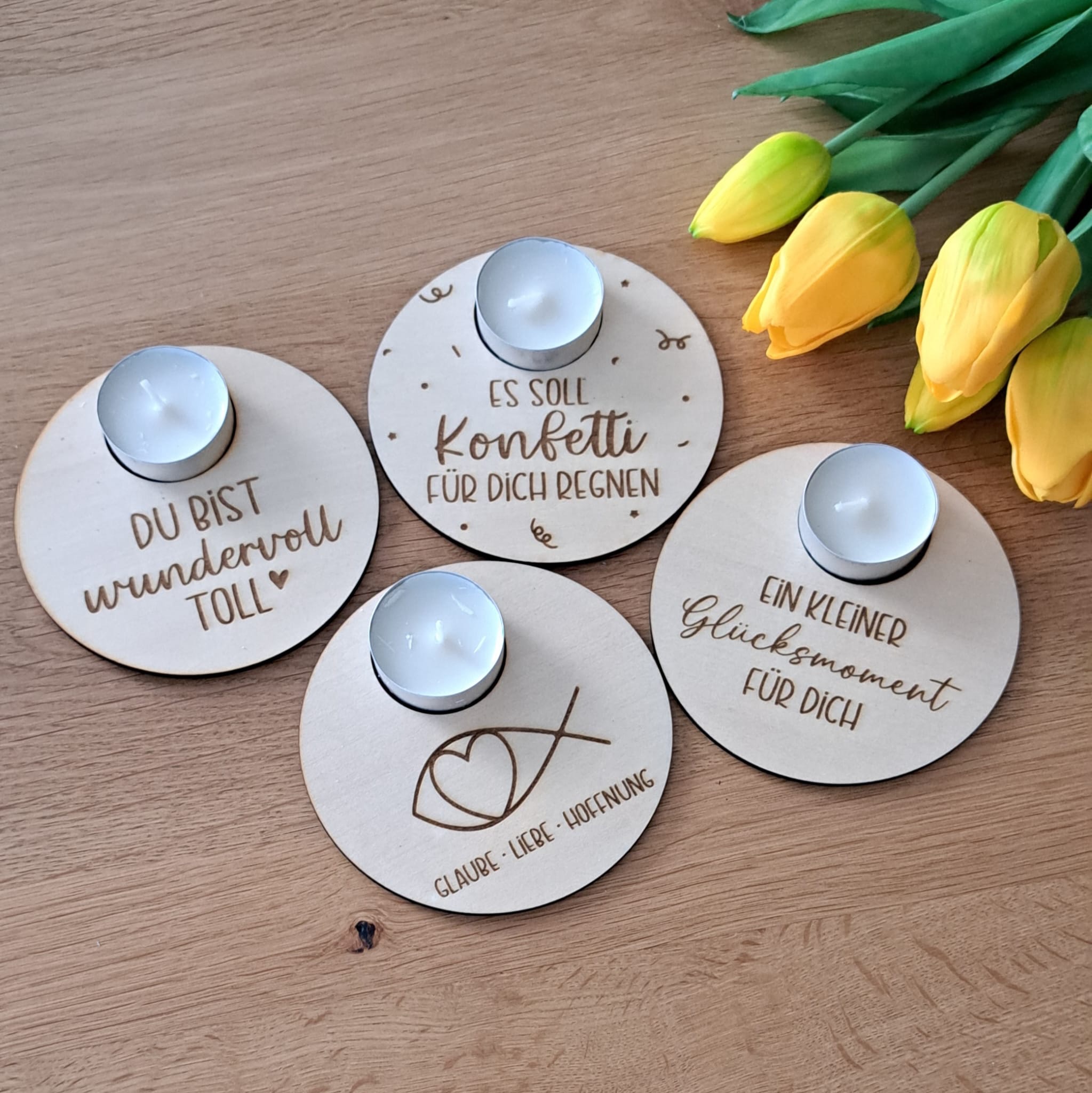 Kerzenhalter mit Sprüchen - Laserdatei | SVG, XCS – Bild 6