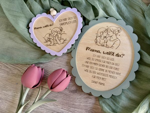 672196495_10228768861031066_2288343629497830171_n Mama, weißt du? – Laserdatei | Geschenk für Mama | Holzschild mit Spruch & Gravur | inkl. Gewerbelizenz