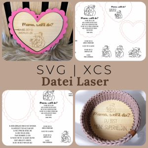 Mama, weißt du? – Laserdatei | Geschenk für Mama | Holzschild mit Spruch & Gravur | inkl. Gewerbelizenz