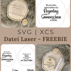 „Heute ist dein Tag“ Laserdatei | SVG, XCS, STL