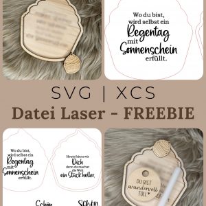 „Heute ist dein Tag“ Laserdatei | SVG, XCS, STL