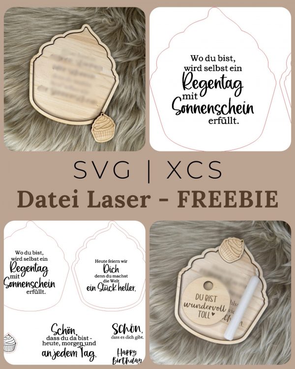 „Heute ist dein Tag“ Laserdatei | SVG, XCS, STL