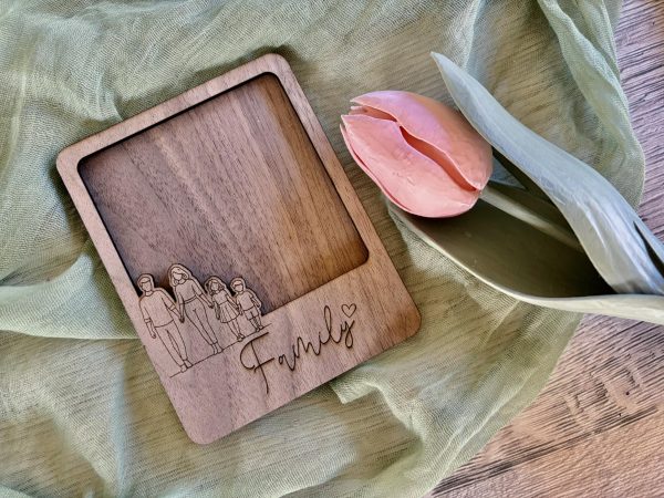 Familienglück – Lasergravur & Plotter Datei | Familien Silhouetten | Personalisierbare Motive