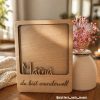 Bilderrahmen Mama & Papa – Laser & 3D Druck Datei | Geschenkidee mit Herz | 10x10 & 10x15 cm