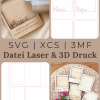 Bilderrahmen Mama & Papa – Laser & 3D Druck Datei | Geschenkidee mit Herz | 10x10 & 10x15 cm