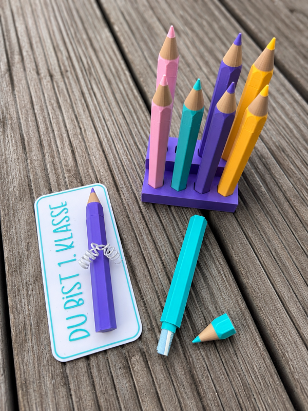 Geldgeschenk Stift – 3D-Druck Datei | 3MF | inkl. Gewerbelizenz