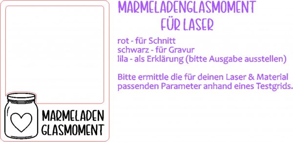 Marmeladenglasmoment – Laser- & 3D-Druck-Datei | FREEBIE inkl. Gewerbelizenz