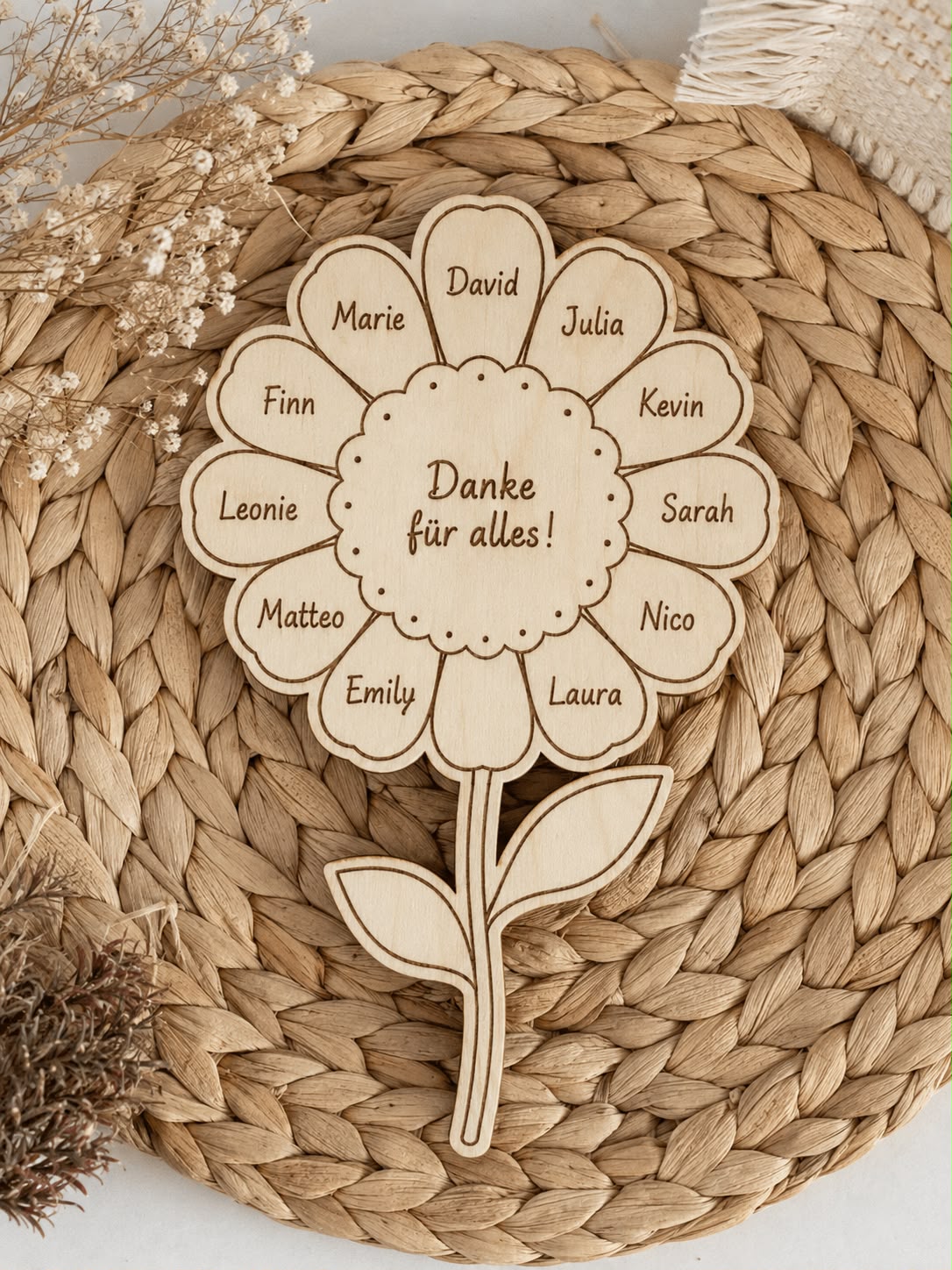 Dankeblume – Laserdatei inkl. Gewerbelizenz – Bild 2