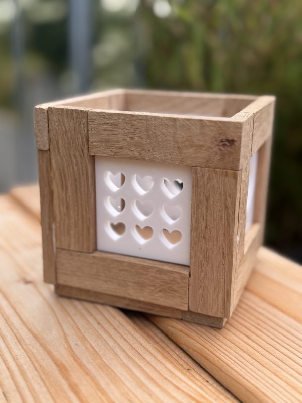 Windlicht aus Holz