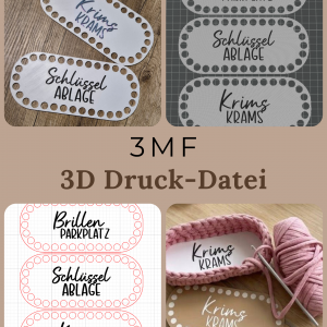 2 Kleine Häkelkörbe – 3D-Druckdatei inkl. Gewerbelizenz