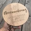 Vorratsglas mit graviertem Holzdeckel – individuell personalisiert