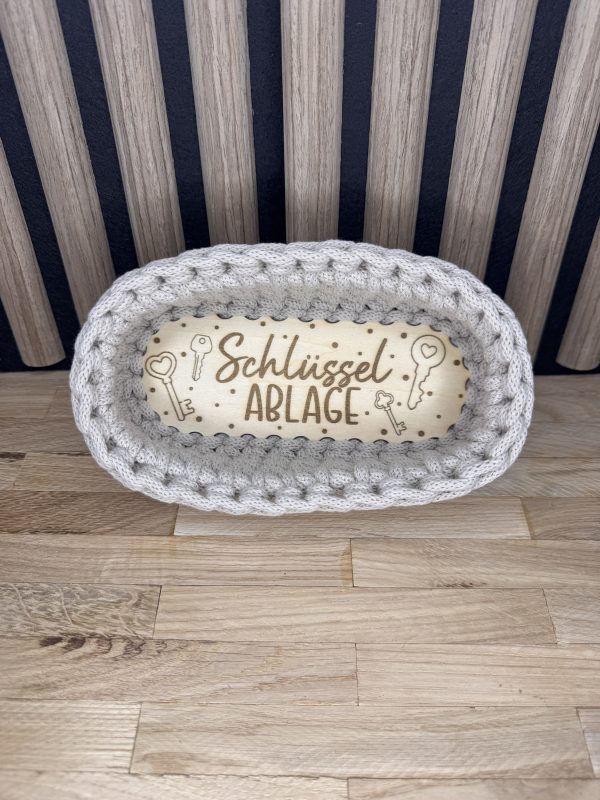 Kleine Häkelkörbe – Schlüssel, Brille & Krimskrams