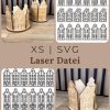 1546 Laserdatei „Windlicht Häuserkranz“ für 3 mm und 4 mm