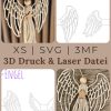 56456465 Makramee Engel – Laserdatei & 3D-Druckdatei