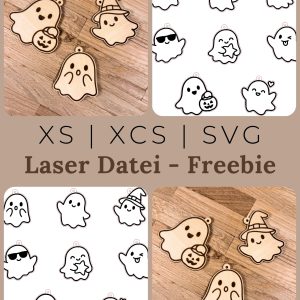 FREEBIE - Geist Anhänger | Laser Datei
