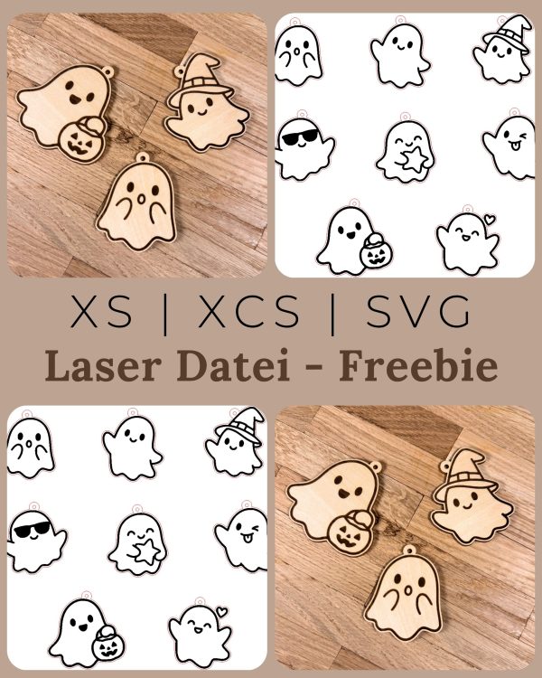 FREEBIE - Geist Anhänger | Laser Datei